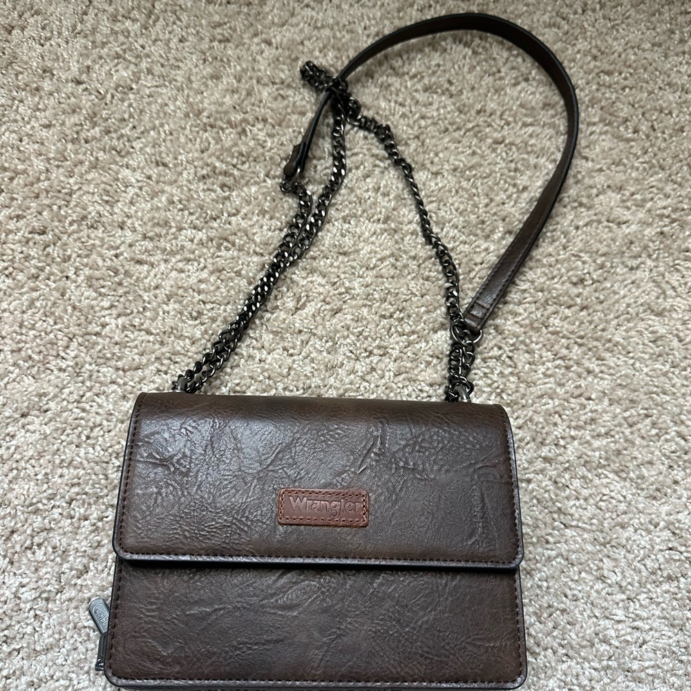 Wrangler Dark Brown Crossbody Bag